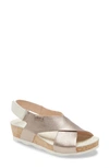 Pikolinos Mahon Platform Sandal In Stone Leather