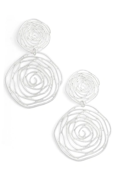 Karine Sultan Drop Earrings In Silver
