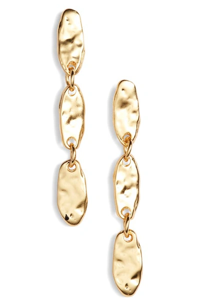 Karine Sultan Linear Drop Earrings In Gold