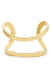 Karine Sultan Elise Minimalist Cuff In Gold