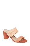Chinese Laundry Yippy Block Heel Sandal In Sherbet Suede
