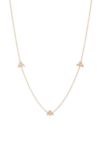 Set & Stones Beatriz Bee Necklace In Gold