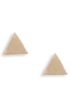 Set & Stones Lucca Triangle Stud Earrings In Gold