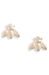 Set & Stones Beatriz Bee Stud Earrings In Gold