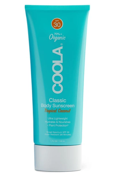 Coolar Suncare Tropical Coconut Classic Body Organic Sunscreen Lotion Spf 30