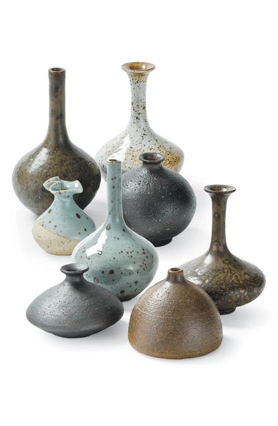 Regina Andrew Set Of 8 Assorted Porcelain Bud Vases In Blue