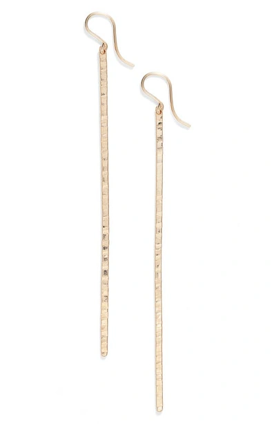 Nashelle Pure Bar Drop Earrings In Gold