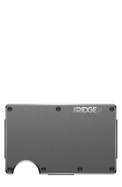 The Ridge Titanium Money Clip Card Case In Gunmetal