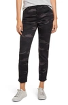 Wit & Wisdom 'ab'solution Camo High Waist Ankle Skinny Pants In Black