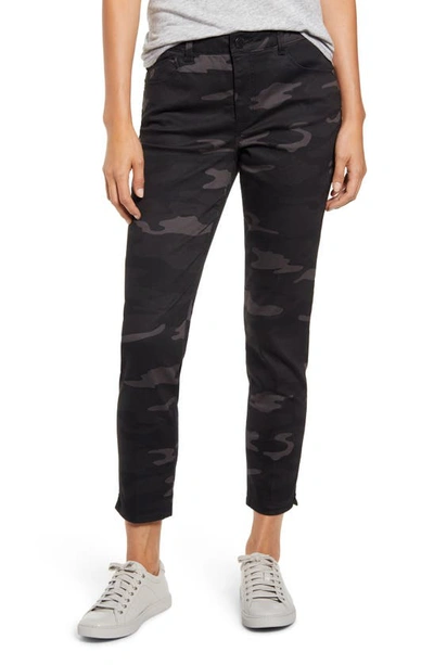 Wit & Wisdom 'ab'solution Camo High Waist Ankle Skinny Pants In Bk- Black