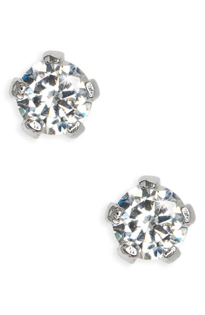 Mignonette Kids' Sterling Silver 3mm Earrings