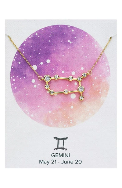 Sterling Forever Constellation Necklace In Gold - Gemini