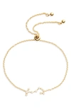 Sterling Forever Zodiac Bracelet In Gold Scorpio