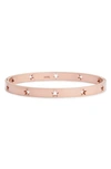 Knotty Star Cutout Bangle In Rose Gold