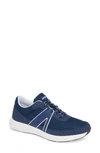 Traq By Alegria Qarma Sneaker In Paths Navy Leather