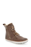 Blackstone 'cw96' Genuine Shearling Lined Sneaker Boot In Gull Leather