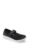 Traq By Alegria Alegria Qutie Mary Jane Flat In Black Top Leather