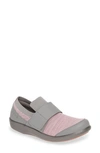 Traq By Alegria Qwik Sneaker In Pink Multi Leather