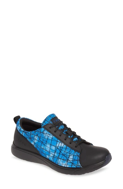 Traq By Alegria Qest Sneaker In Intersection Blue Leather