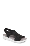 Alegria Traq By  Qeen Sandal In Black Leather