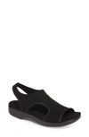 Alegria Traq By  Qeen Sandal In Black Out Leather