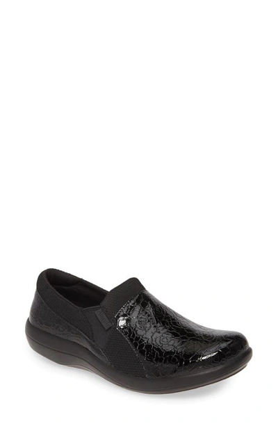 Alegria Duette Loafer In Flourish Black Leather