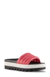 Cougar Prato Slide Sandal In Rose Leather