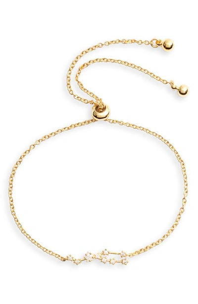 Sterling Forever Zodiac Bracelet In Gold Taurus