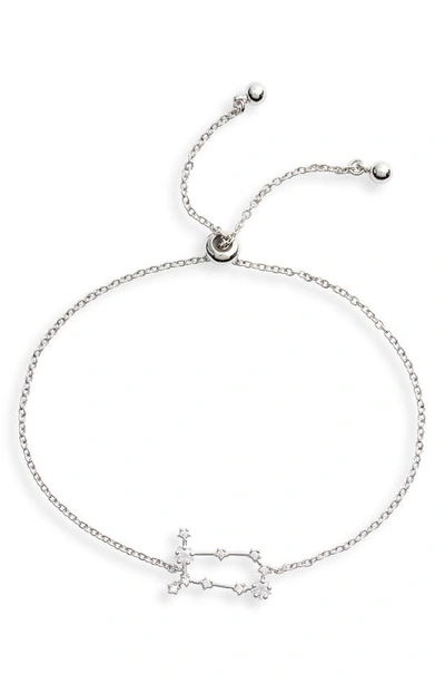 Sterling Forever Women's Gemini Constellation Bracelet In Silvergemini