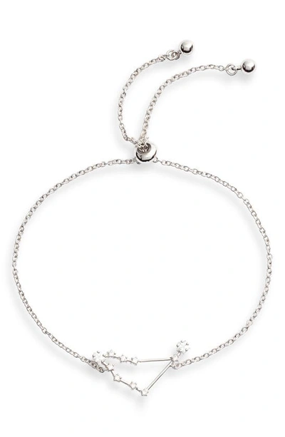 Sterling Forever Women's Capricorn Constellation Bracelet In Silver