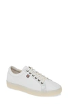 Softinos By Fly London Suri Low Top Sneaker In White/ Grey Smooth Leather