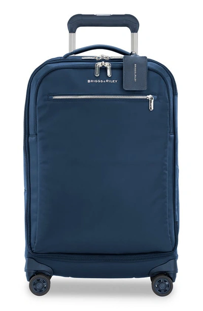 Briggs & Riley Rhapsody 22" Tall Softside Carry-on Spinner In Navy