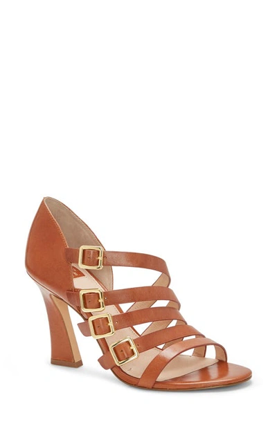 Louise Et Cie Isoldah Strappy Buckle Sandal In Peanut Brittle Leather