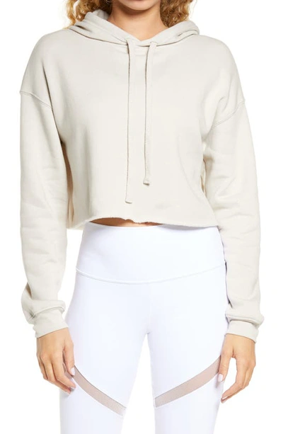 Bella+canvas Solid Crop Hoodie In Brown