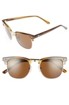 Brightside Copeland 51mm Sunglasses In Amber/ Brown