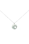 Nashelle Piece Of My Heart Mama Pendant Necklace In Silver