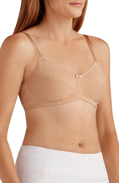 Nordstrom X Amoena 'ruth' Soft Cup Cotton Bra In Nude