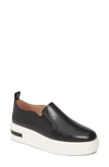 Linea Paolo Kai Platform Sneaker In Black Nappa Leather