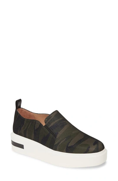 Linea Paolo Kai Platform Sneaker In Camo Fabric