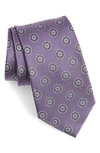 Nordstrom Men's Shop Medallion Silk Tie In Purple