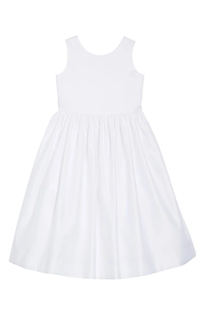 Us Angels Kids' Sleeveless Fit & Flare Dress In White