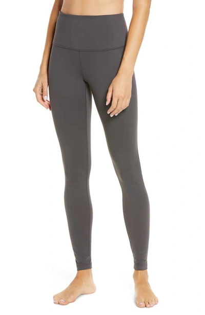 Zella Live In High Waist Leggings In Grey Forged
