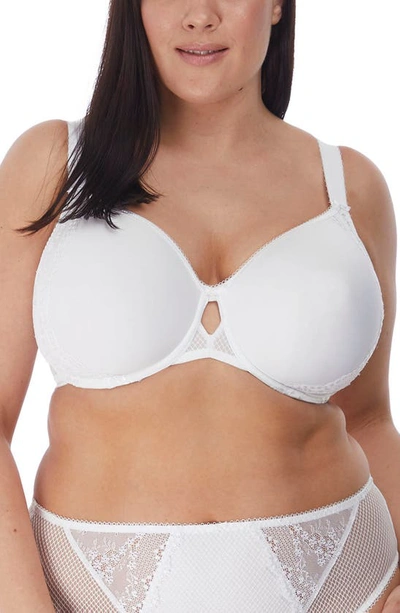 Elomi Women's Full Figure Charley Molded Spacer T-shirt Bra El4383 In White