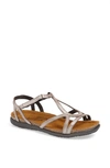 Naot Women's Dorith Sandal In Silver Threads Leather