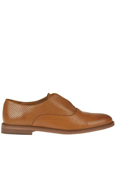 Anthology Paris Leather Slip-on Shoes In Brown