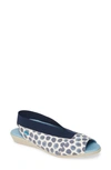 Cloud Caliber Slingback Sandal In Tupai Blue Leather