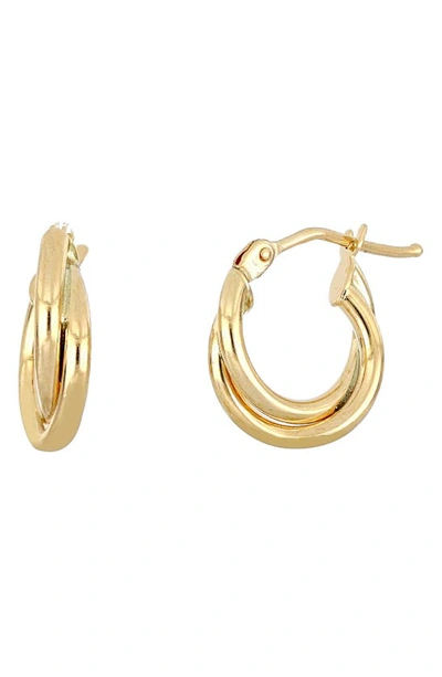 Bony Levy 14k Gold Overlap Hoop Earrings In Yellow Gold