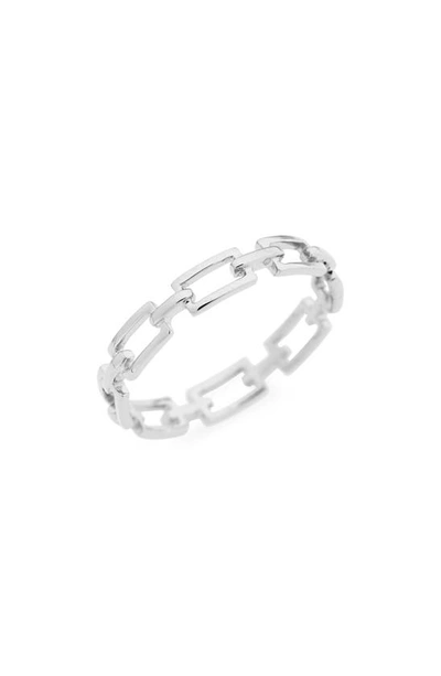 Bony Levy 14k Gold Link Stacking Ring In White Gold