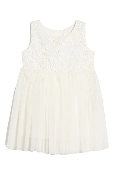 Popatu Babies' Lace & Tulle Dress In White