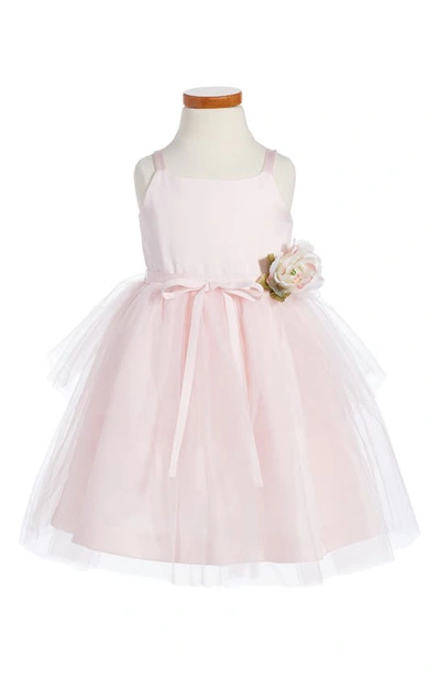 Us Angels Kids' Tulle Ballerina Dress In Blush Pink
